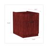 Alera 15.63 in W 2 Drawer File Cabinets, Mahogany, Letter/Legal ALEVA552222MY